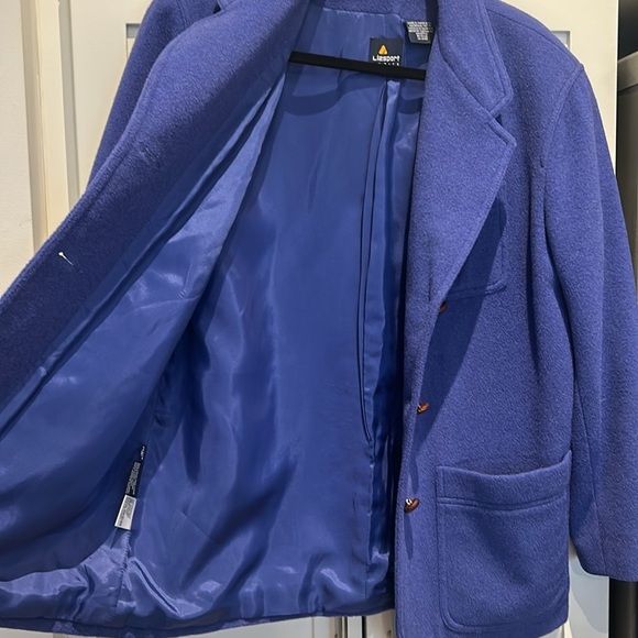 Vintage LizSport Petite Wool Blend Blazer, Periwinkle, Women size S Petit - Picture 12 of 15